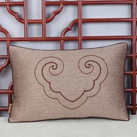 custom embroidery love heart cotton linen cushion covers pillow cases home decorative sofa chair lumbar pillowcase with zipper