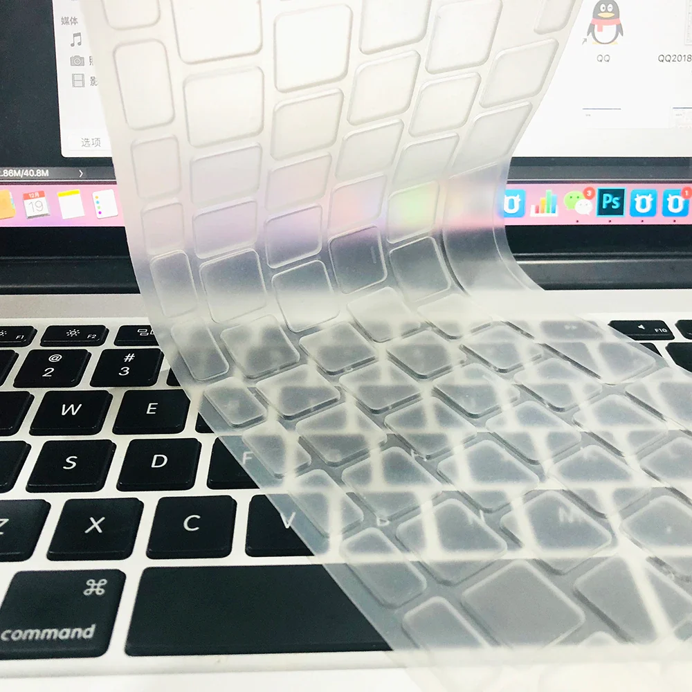 

Силиконовый чехол для клавиатуры, прозрачная защитная пленка для Apple Macbook pro13/11Air 13/15 Retina12 дюймов EU/US