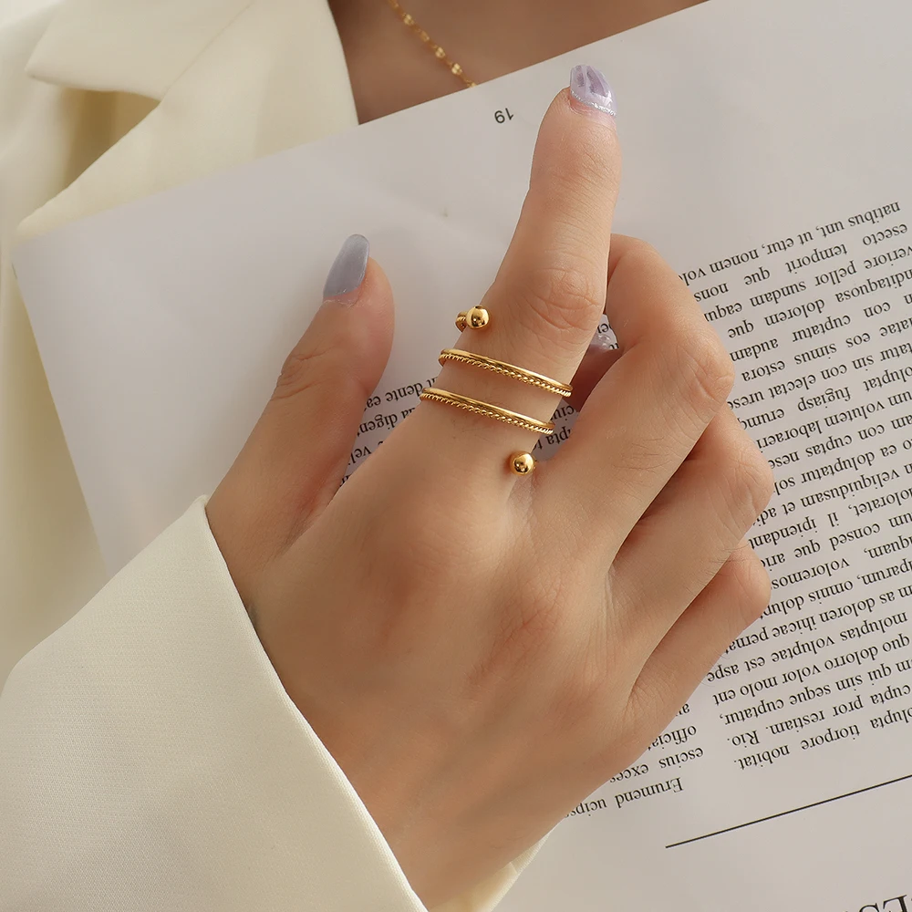 Ювелирные изделия из нержавеющей стали SODROV Двухслойное пружинное поворотное