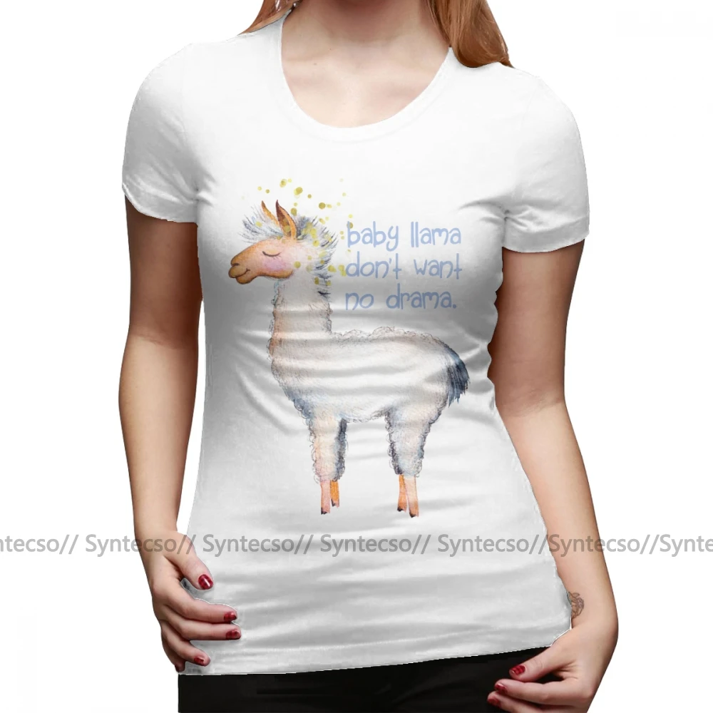 Нет драма &quotдетская футболка ламы надписью Don't по своему усмотрению без хлопок