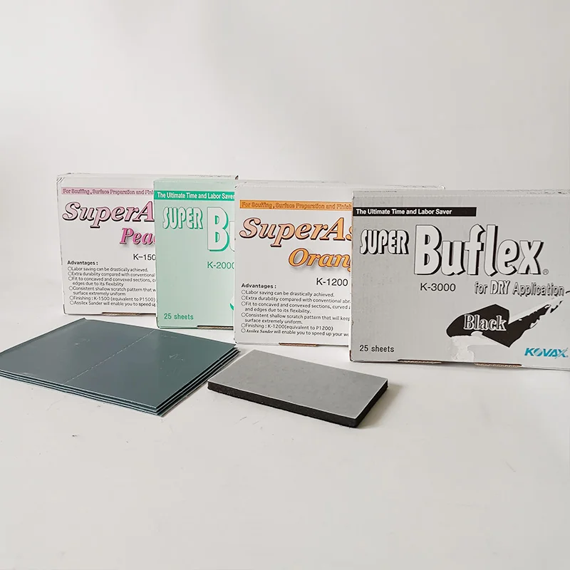 Цена Japan KOVAX квадратная мягкая абразивная бумага для автомобиля с рисунком апельсиновой корки сухая меница полировальная машина тонкая полировк...
