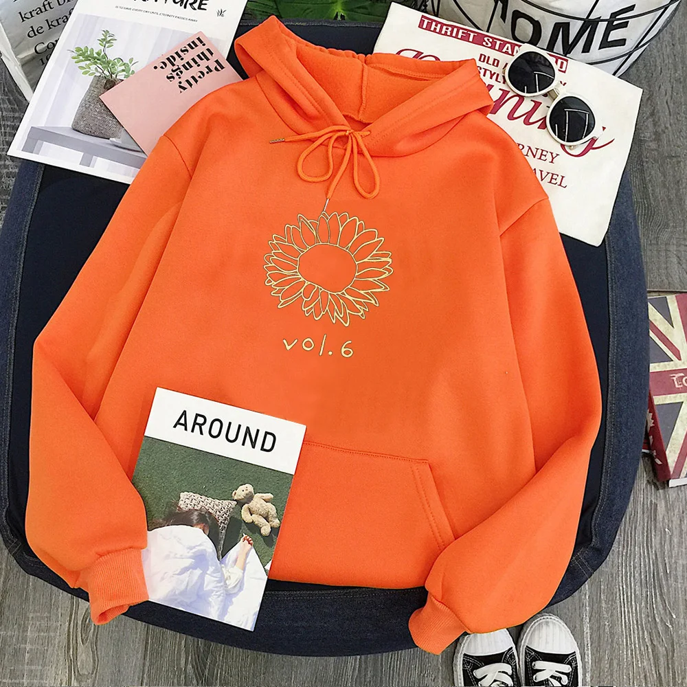 

Sunflower Vol 6 Sweatshirt Fashion Hoodie Women Fashion Retro 70's Aesthetic Fine Line Sweatshirt Fall 2021 Womens new