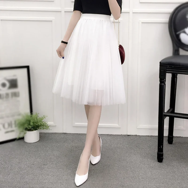 Тюлевая юбка-пачка для милых девочек кружевная юбка принцессы трехслойная