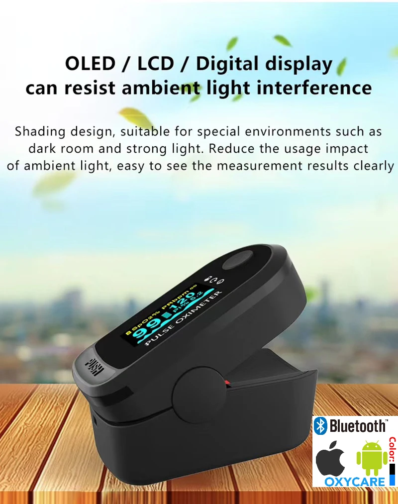 Пульсоксиметр на кончик пальца HRV SpO2 PR PI четыре в одном мониторе| |