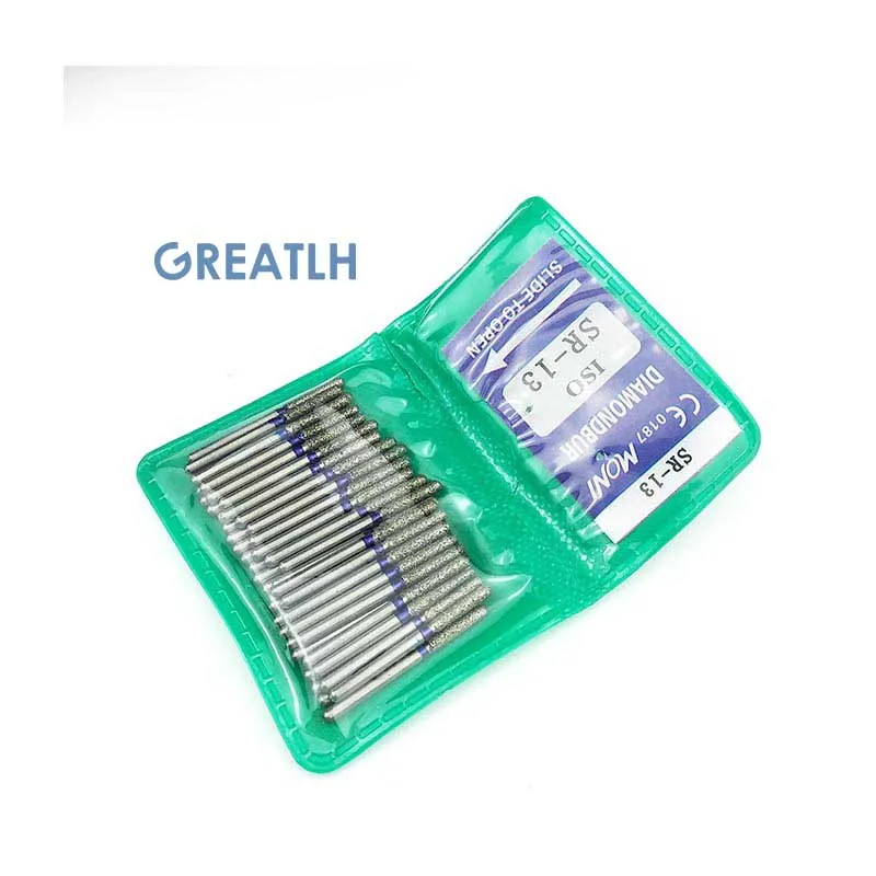 50 шт./упак. стоматологический Алмазный для чистки зубов полировочные боры