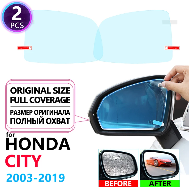 Полноэкранная противотуманная непромокаемая пленка заднего вида для Honda City GD8 GD9