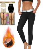 womens sauna leggings compression high waist sauna yoga pants thermo sweat capris shaper for workout fitness training gym