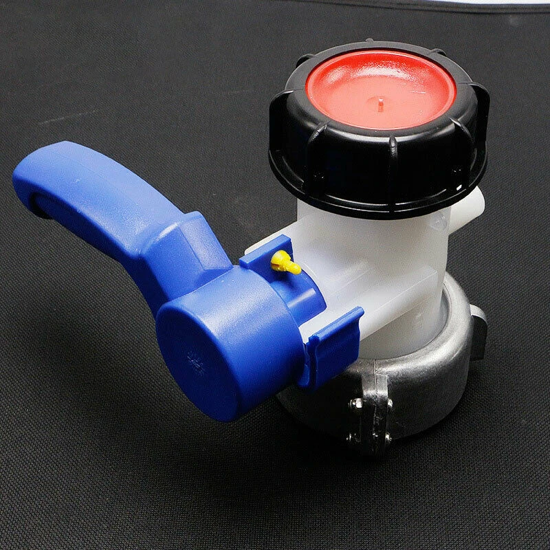 

Tank Valve Ball IBC DN40/50 Yard Garden Adapter Coarse Thread Handle Plastics