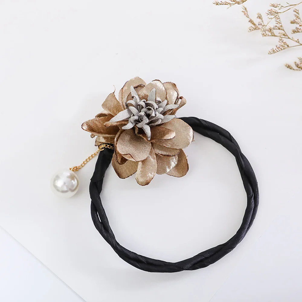 2019 новые женские волосы дикие жемчужные цветы прическа диск волшебные булочки