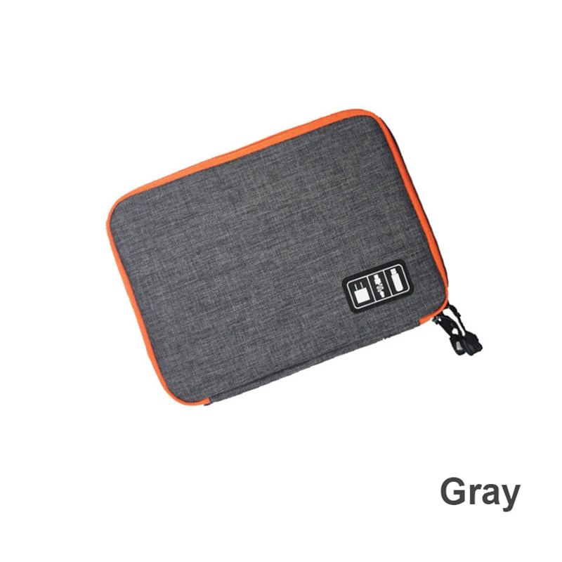 Gray-M TUUTH дорожный кабель для хранения сумка Органайзер электронный цифровой водонепроницаемый iPad органайзер USB кабель для передачи данных и зарядки провода - Цвет: Gray-M