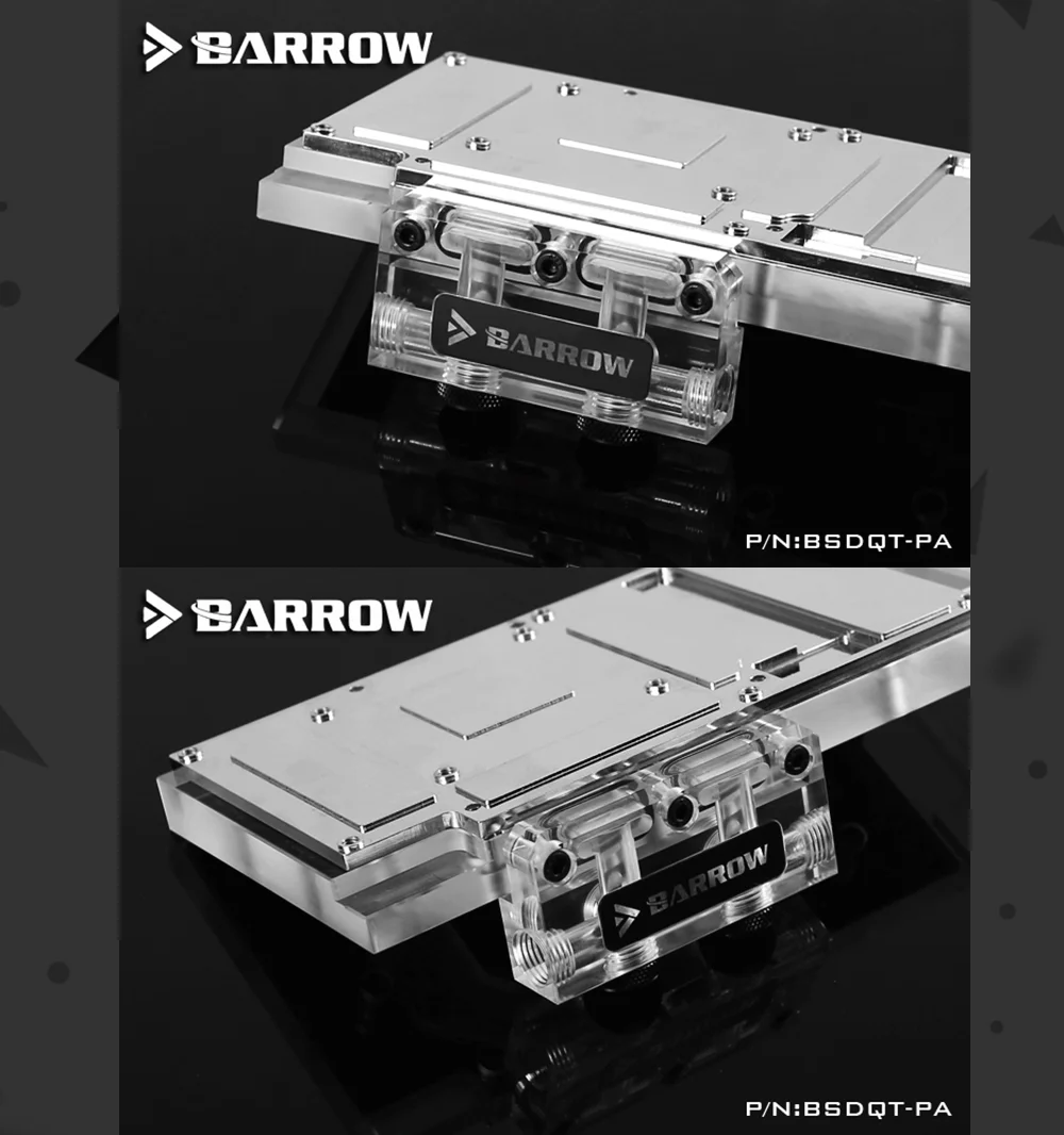 Курган BSDQT-PA многофункциональный акриловый изменение направления l-типа GPU Блок мост, для Барроу GPU Блок воды ремонт