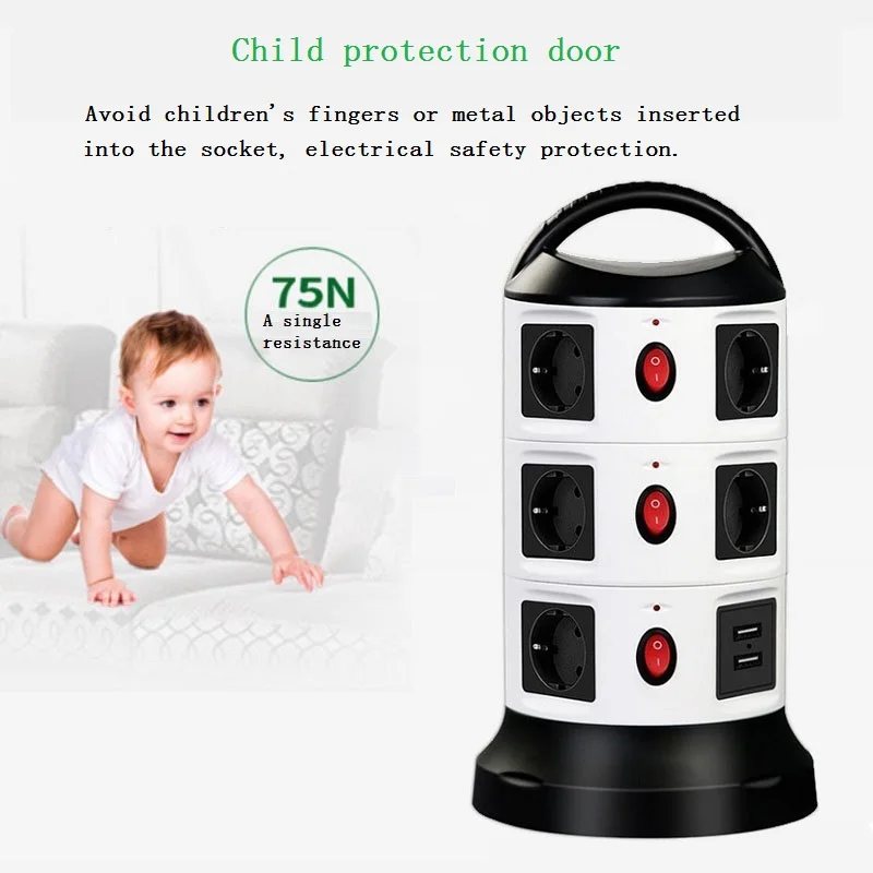 сетевой фильтр Вертикальная башня тип Мощность полоса защита от перегрузки