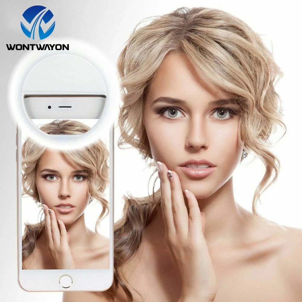 

Светодиодный селфи кольцо светильник Новинка макияж светильник USB/Батарея приведенный в действие мобильный телефон селфи прямые трансляци...