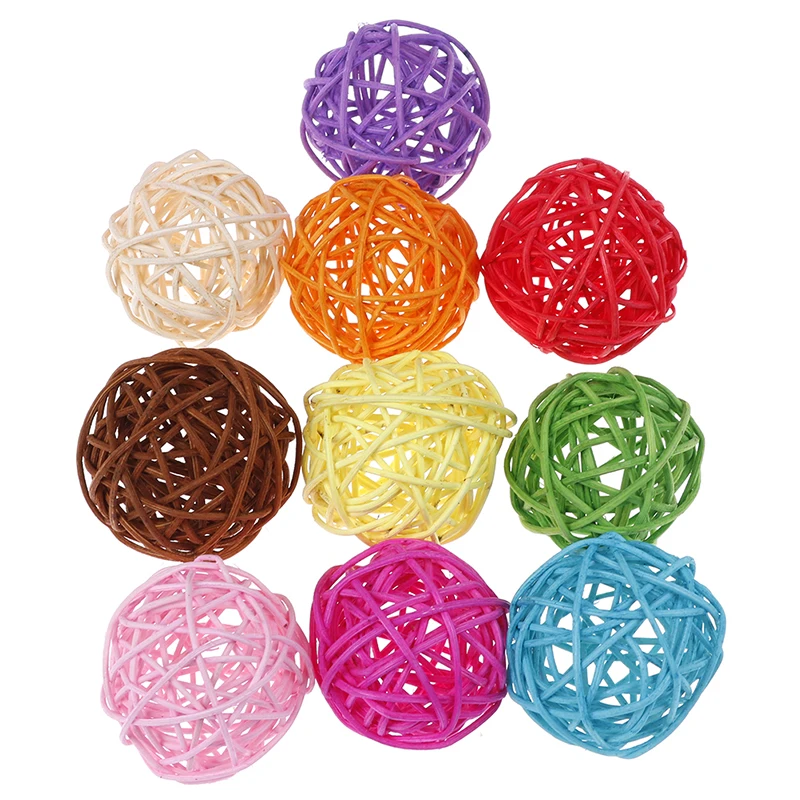 

10x 5cm Rattan Ball Wedding Party Ornament Craft Dried Ball Festival Xmas Decor