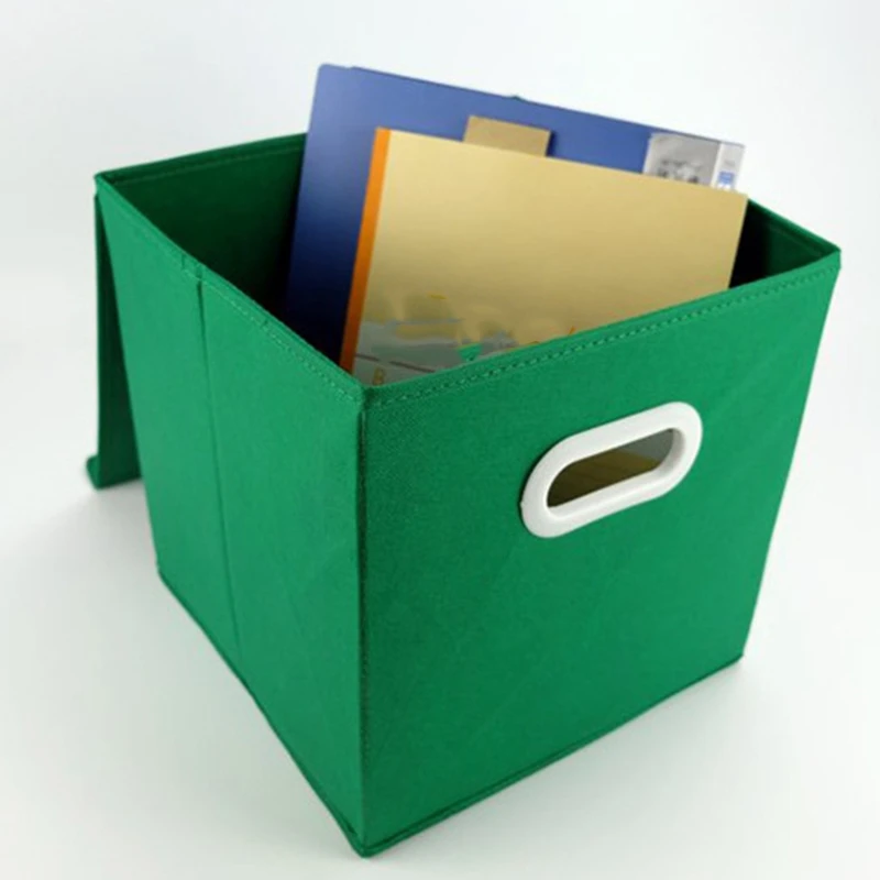 Прядильная Ткань Складная крышка коробка для хранения с ручкой отделка одежды