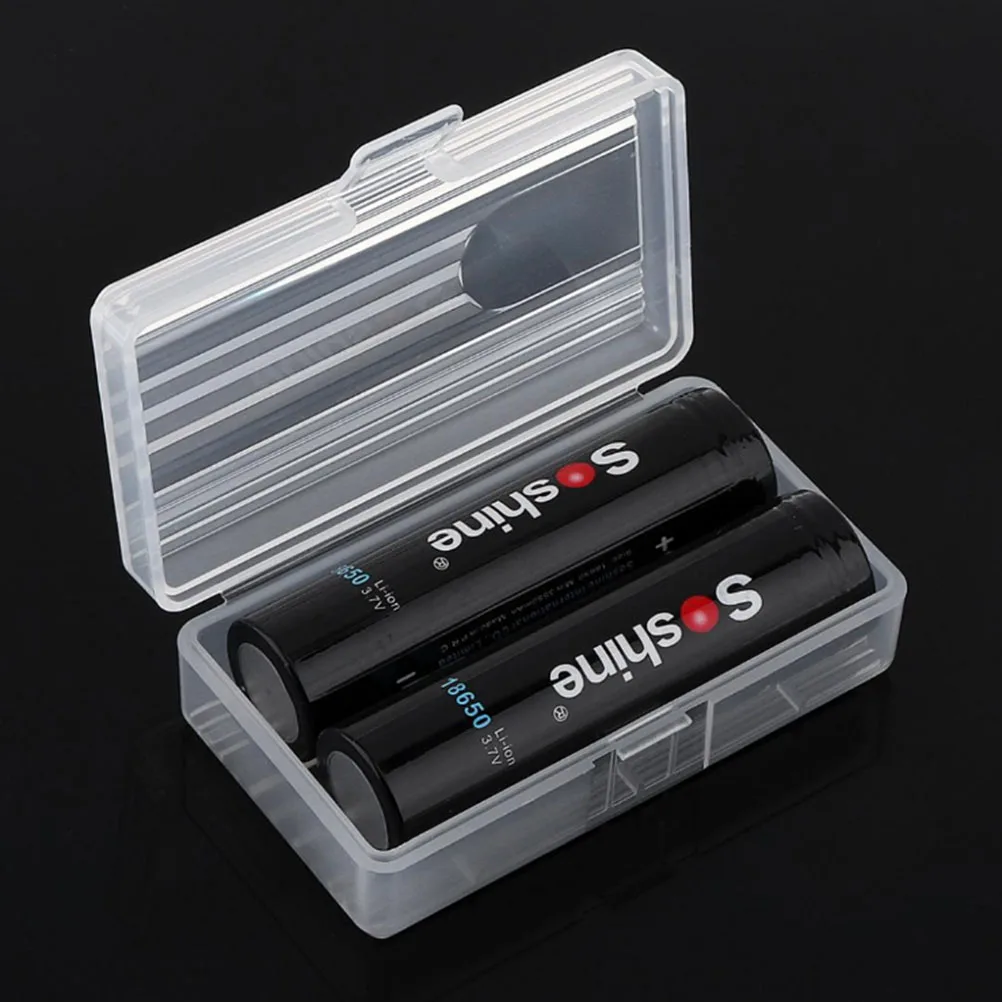 Прозрачный портативный жесткий пластиковый чехол держатель для аккумулятора