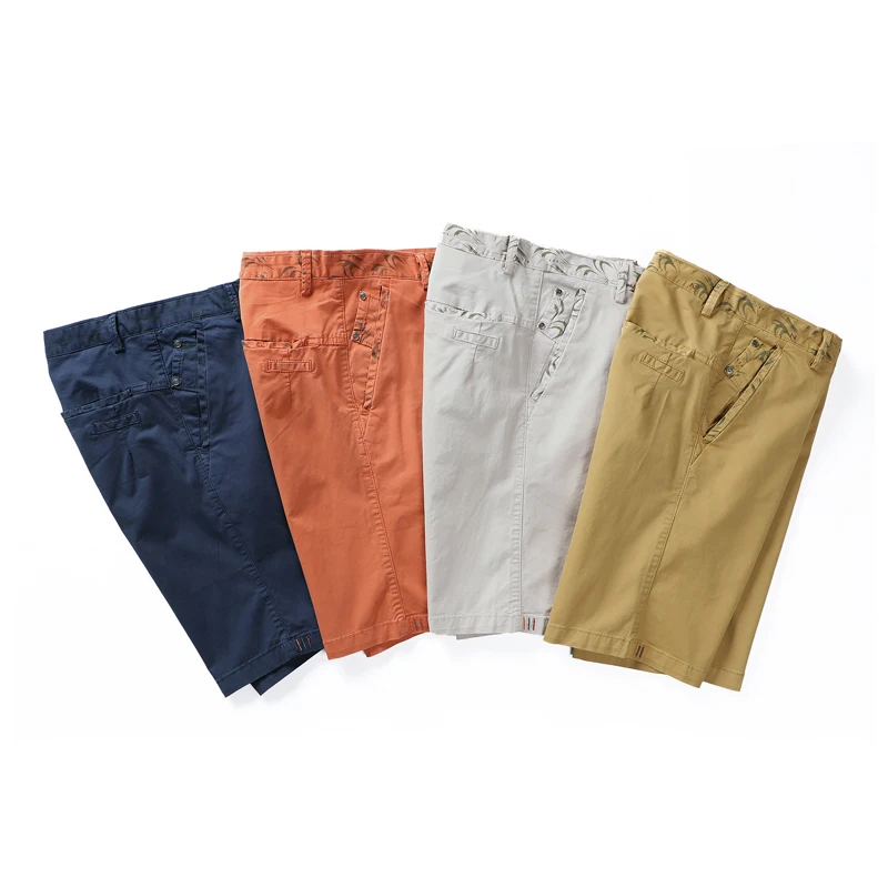 Повседневные мужские шорты Карго однотонные хлопковые Бермуды для пляжа с