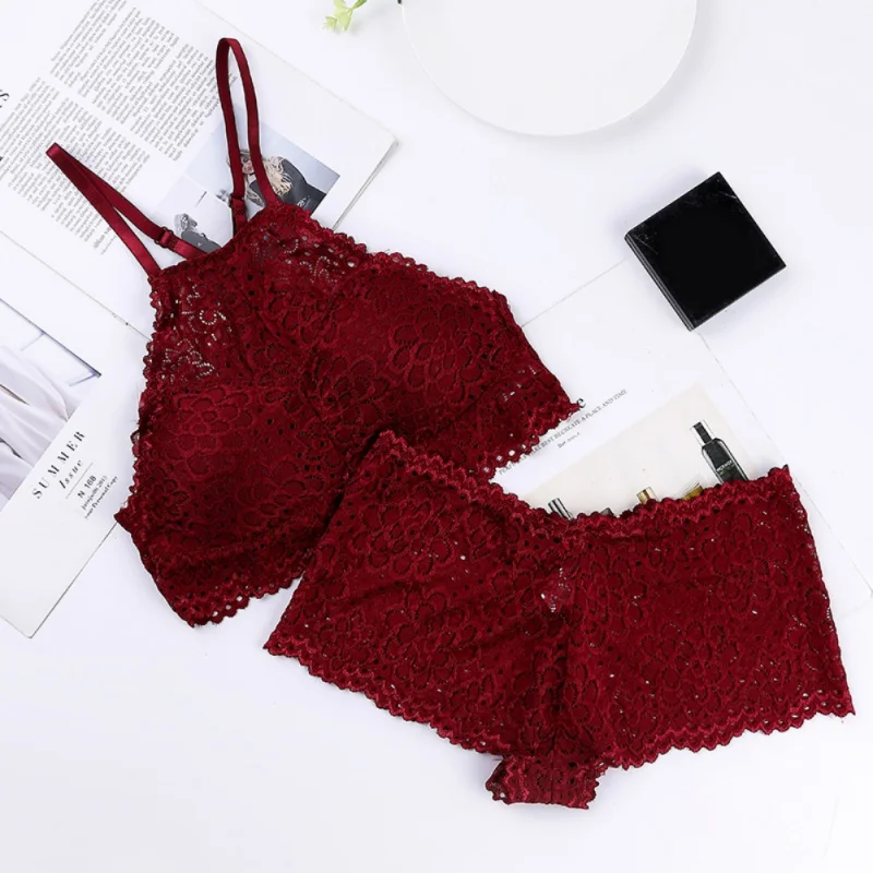Женский комплект нижнего белья пуш ап x кружевной белья|Комплекты белья| |