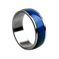 yingwu 20pcs stainless ring changing color mood rings feeling emotion temperature ring smart jewelry factory direct sale