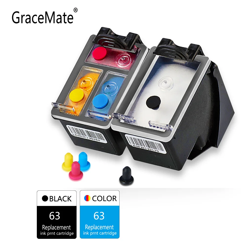 GraceMate 63 Совместимый картридж для Hp XL чернильный Hp63 с чернилами Deskjet 1110 2130 2131 2132 3630