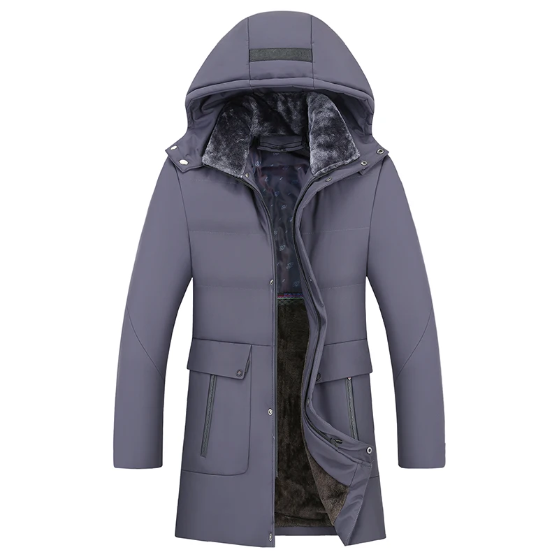 2020 Новинка плюс бархатная утепленная мужская зимняя куртка стильное пальто