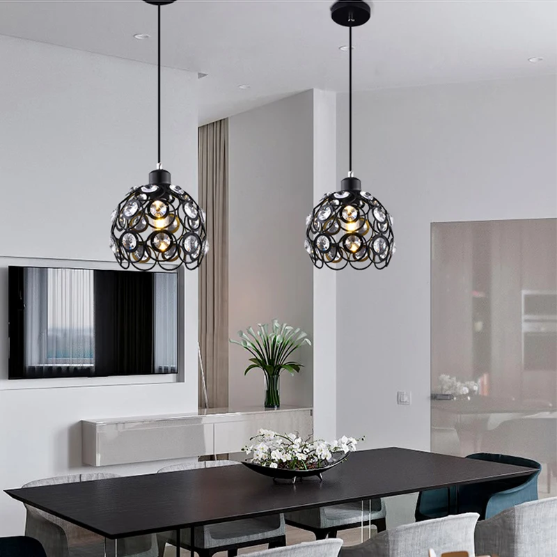 Современная клетка подвесные светильники железный чердак пирамида Подвесная