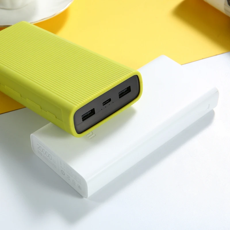 Силиконовый чехол для беспроводного внешнего аккумулятора Xiaomi mi 10000 мАч мягкий