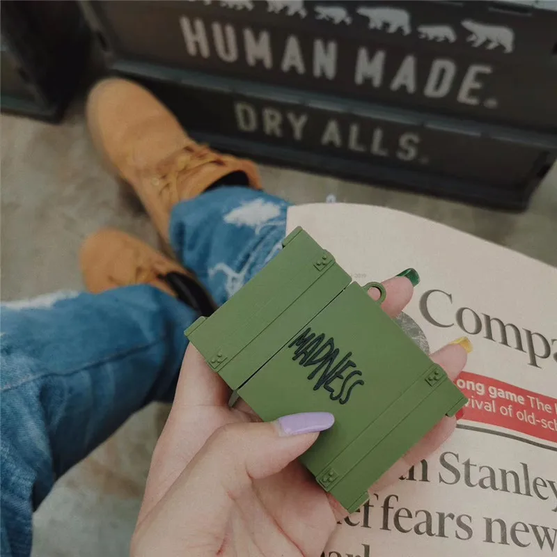 Популярный бренд камуфляжная Военная коробка Сверхмощный чехол для Apple Airpods 2 1