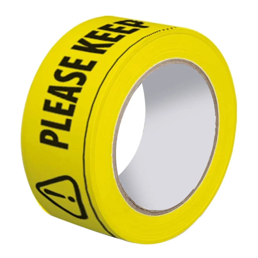 ПВХ самоклеящаяся пол Предупреждение ленточный маркер изоляции напоминание