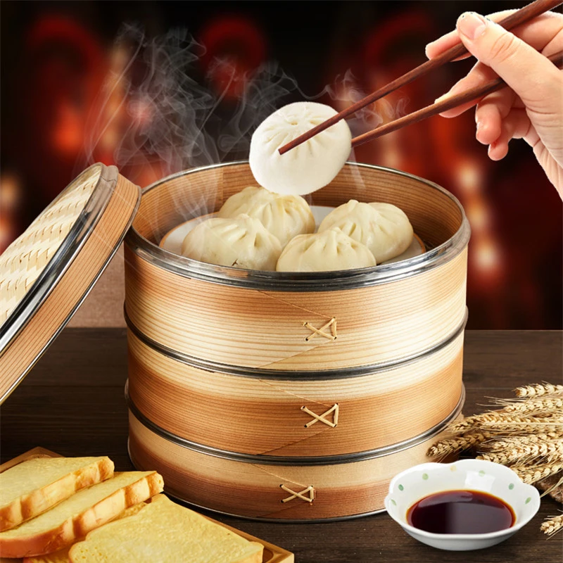 Кухонная Бамбуковая Пароварка корзина для закусок и риса кухонная посуда рыбы