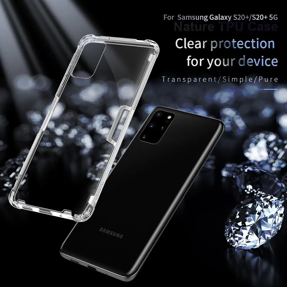

for Samsung Galaxy S20 Plus 5G Nillkin TPU 0.6mm Ultra thin Phone Case Silicone Cover Crystal Clear Case for Samsung S20 Plus