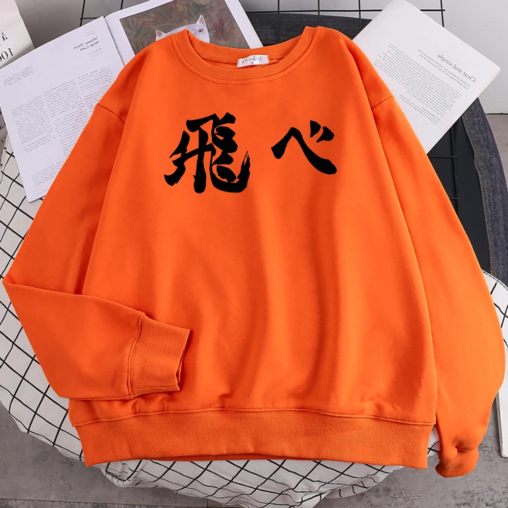 

Толстовка Haikyuu Hinata с аниме принтом женская Повседневная Толстовка в стиле Харадзюку Модные свободные толстовки осенний флисовый пуловер же...
