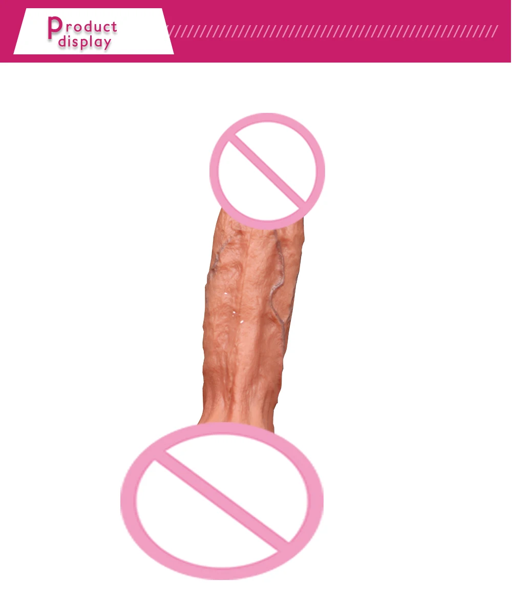 Автоматический телескопический нагрев большой реалистичный фаллоимитатор