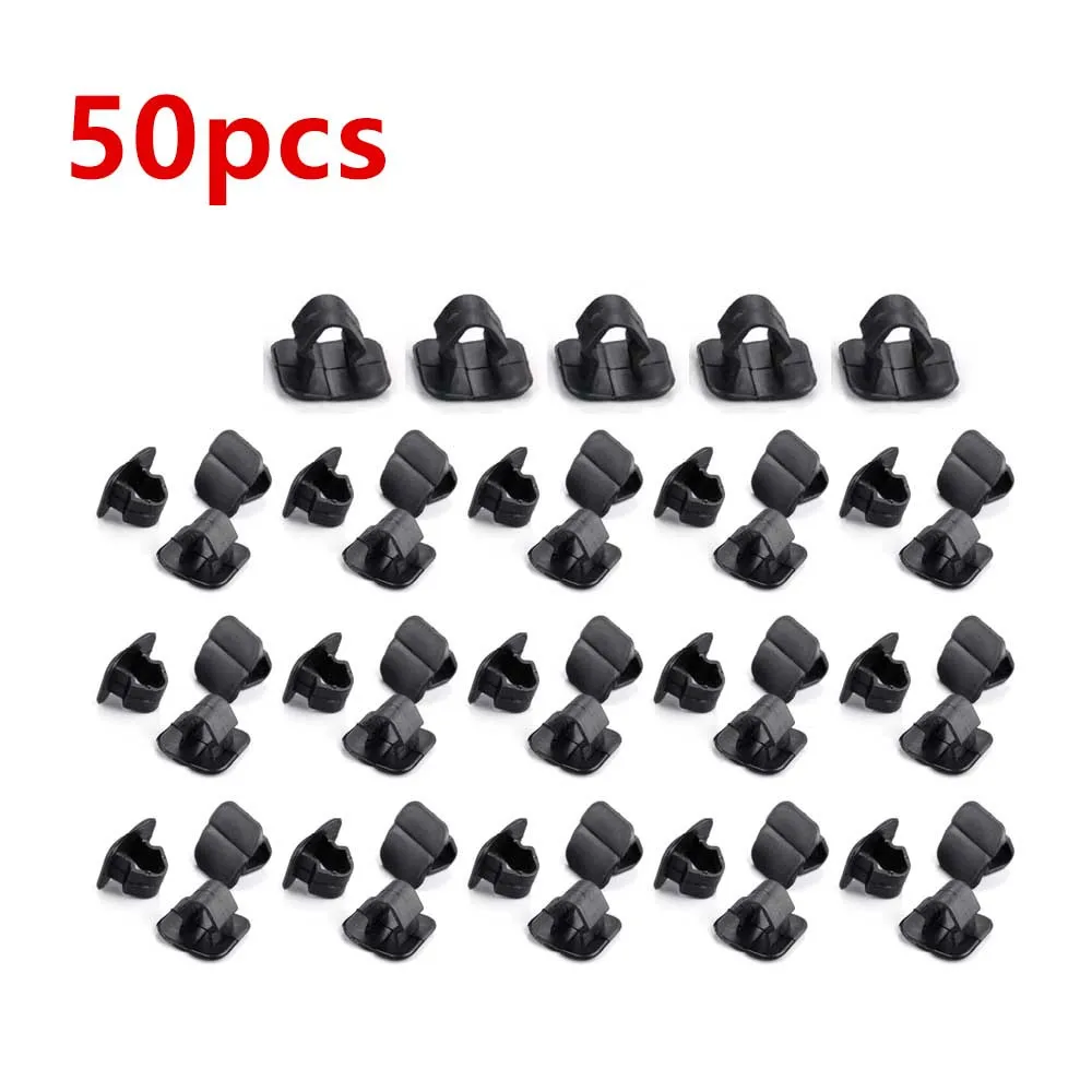 

50pcs Car Hood Fasteners Buckle Clip Plastic Engine Cover Rivet For -Volkswagen Golf Passat