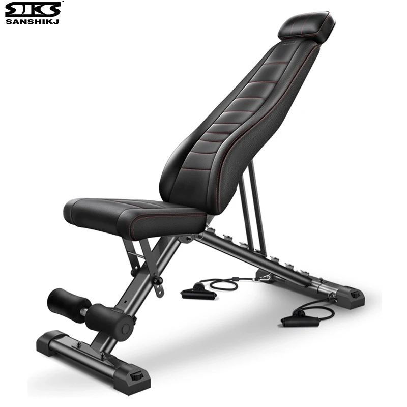 

6-Step Adjustable Back Flying Bird Stool Multi Functional Folding Fitness Chair Family Sit Up Weightlifting Bed