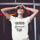 Женская футболка для девушки, футболка для девичника, женская футболка Tumblr будущего, футболка для жениха с буквенным принтом, модная повседневная футболка
