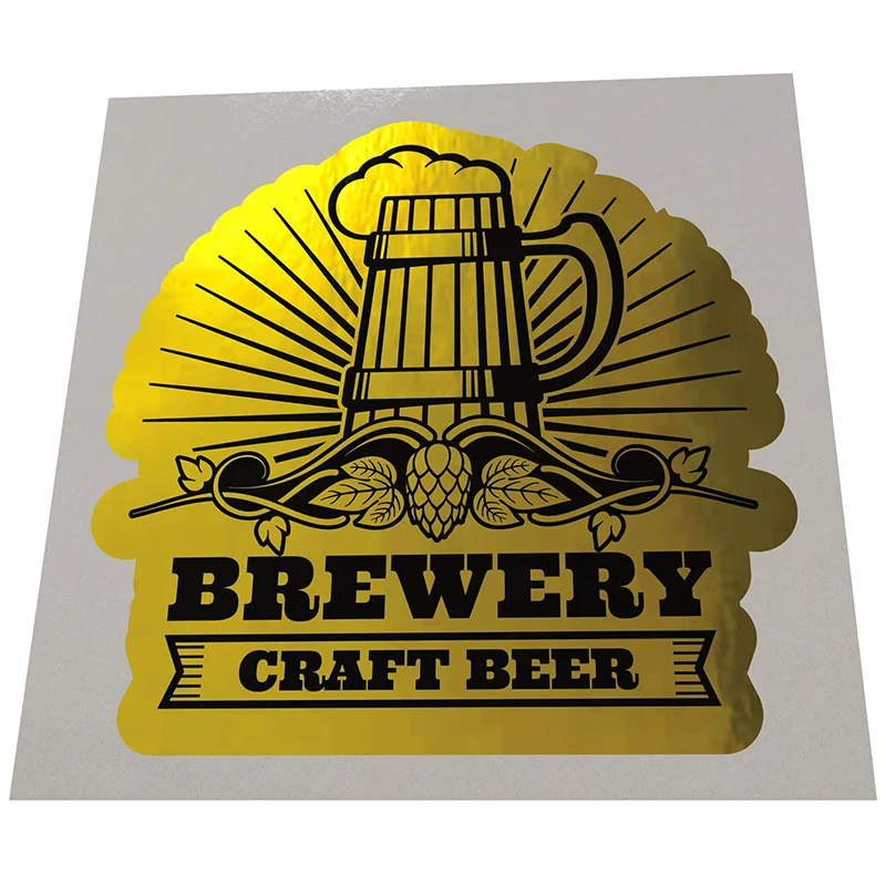 Рисунок 5 - Глянцевая Золотая наклейка