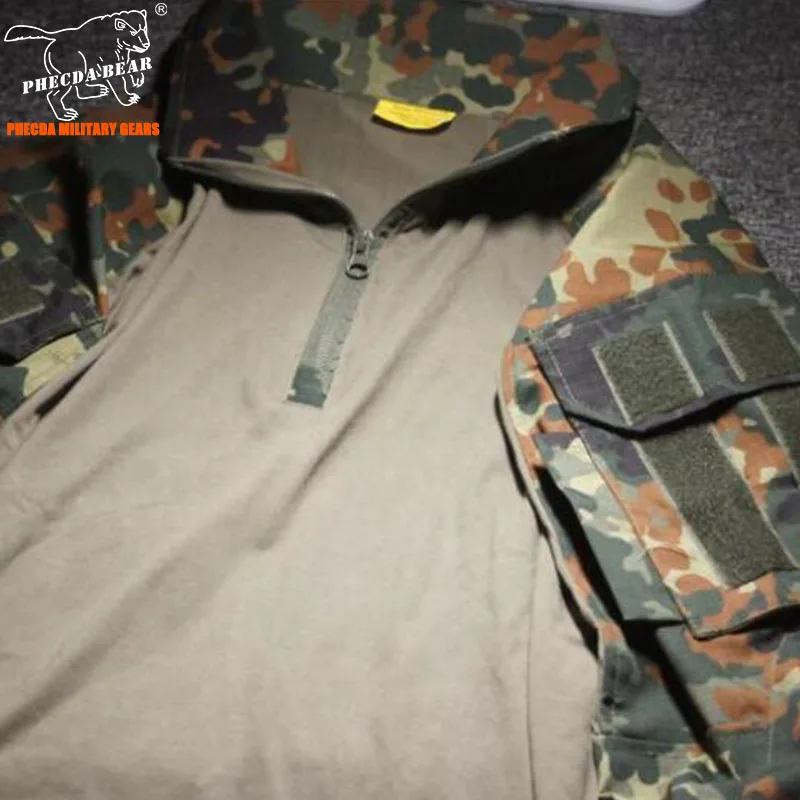 Германия flecktarn камуфляж Gen3 Тактический Униформа для страйкбола БДУ летние