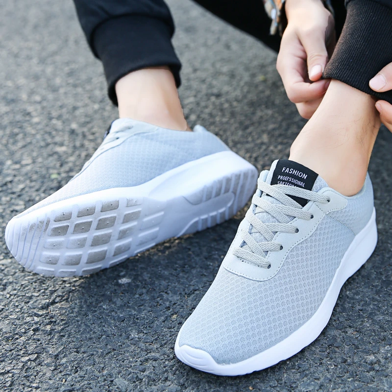 CcharmiX Men Shoes Couples Walking Sneakers Lace Up Spring Lightweight Mens Casual Breathable Male Footwear Big Size 48 |