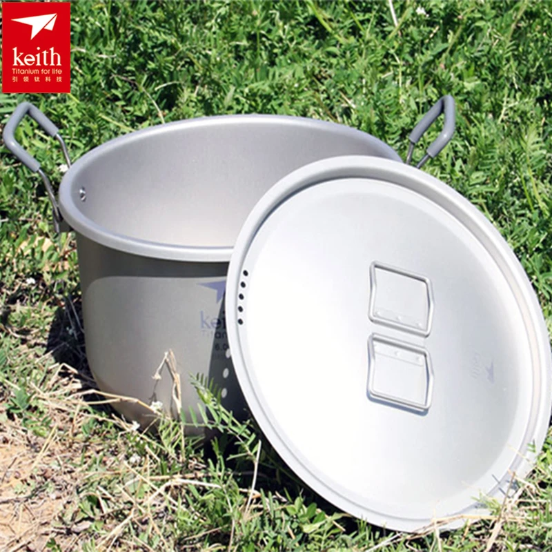 Титановый кастрюль для супа объемом 6 л Нетоксичная кухонная утварь