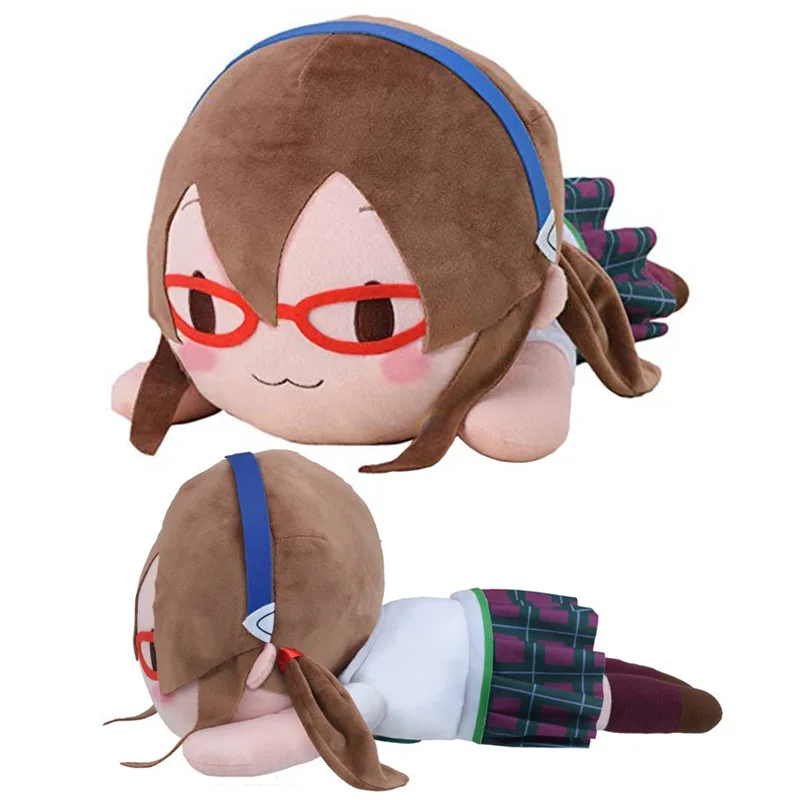 

Симпатичная японская аниме-вьетнамская эва макинами, знаменитый ученический костюм, большая плюшевая набивная Подушка, кукла, подарки, 40 см