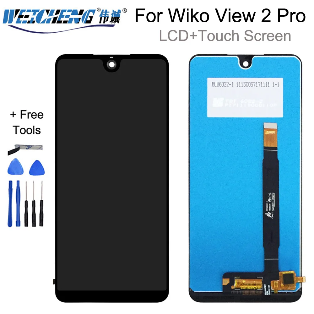 ЖК-дисплей 6 0 ''для Wiko View 2 Pro + дигитайзер сенсорного экрана для ЖК-датчик