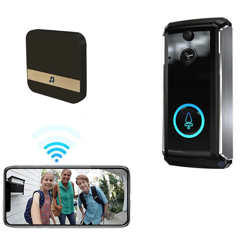 Wifi дверной звонок умная IP камера домофон видео телефон открытый 720 P беспроводная