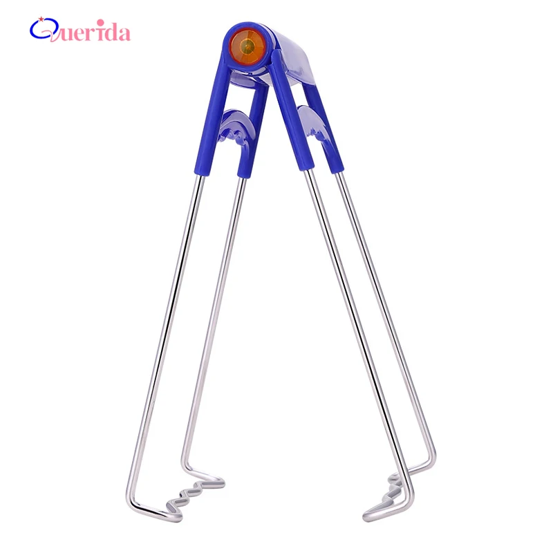 

Quality Stainless Steel Hot Dish Plate Bowl Clip Pots Gripper Kitchen Plier Tools Plate Tong Clamp Anti-Scald PP Handle Clip