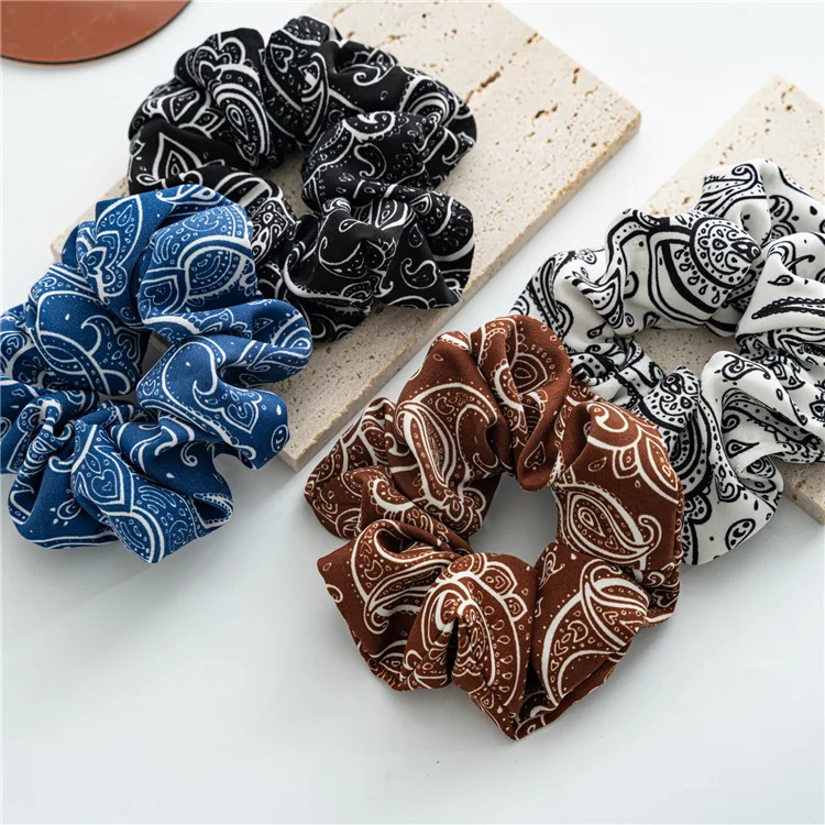 

Women Hair Scrunchies Elastic Hair Ties Girls Headwear Ponytail Holder Hairband