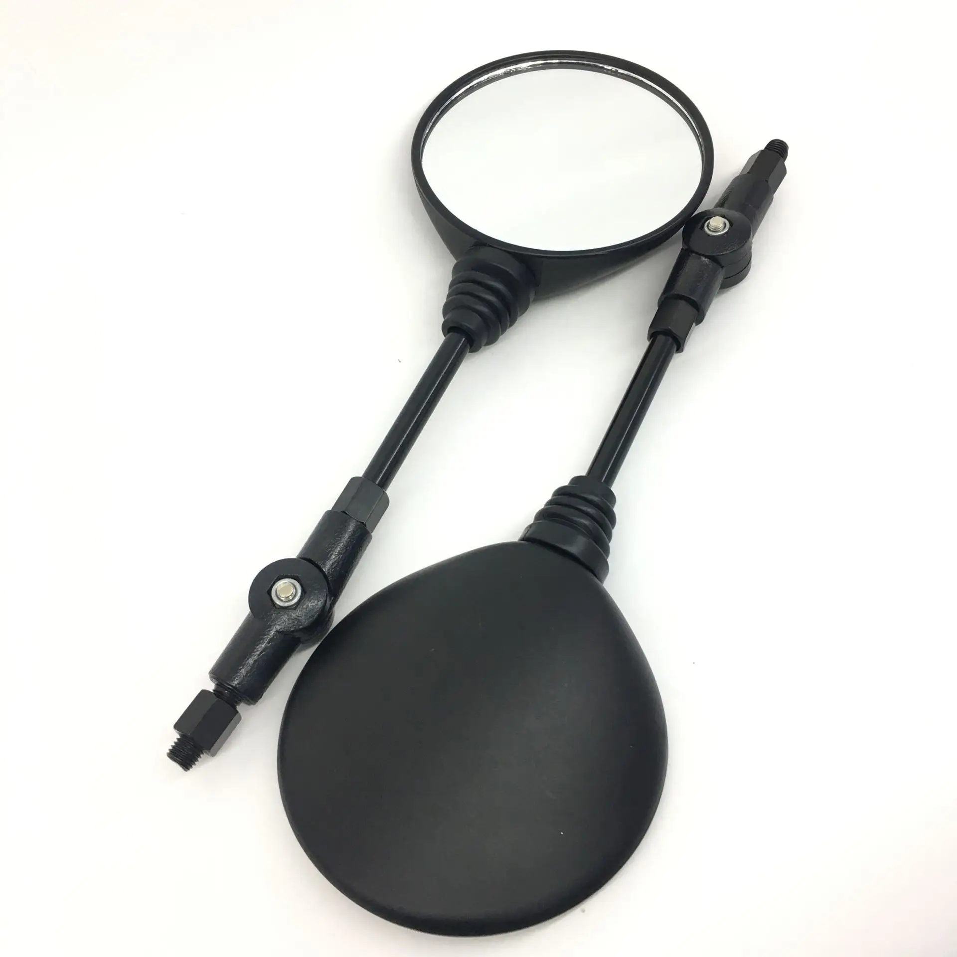 Черное складное боковое зеркало на заказ мотоциклетное универсальное заднего