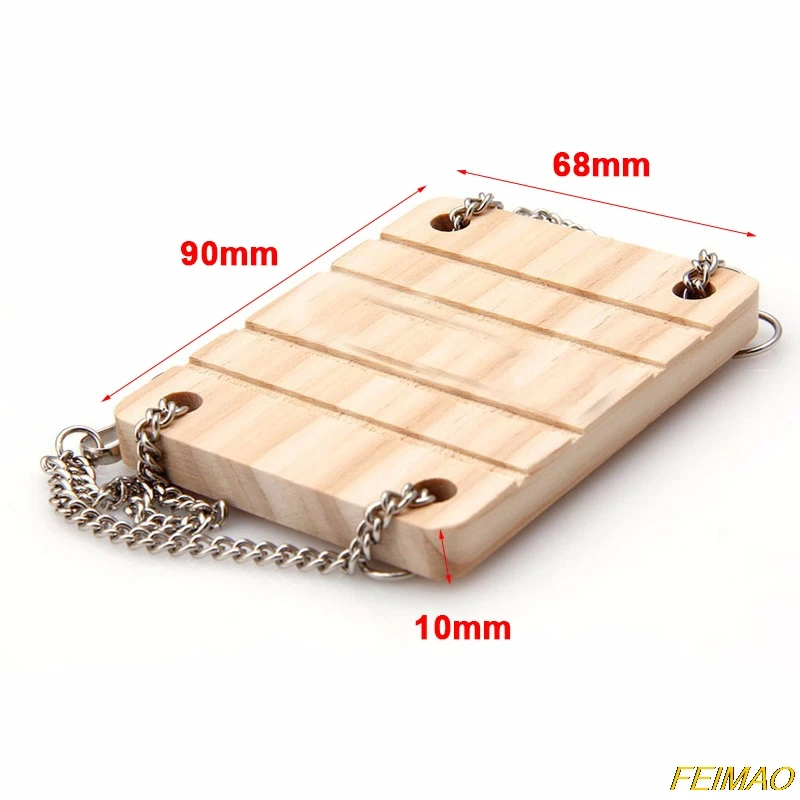 Хомяк подвесной мост лестница деревянные качели клетка игрушка для мелких