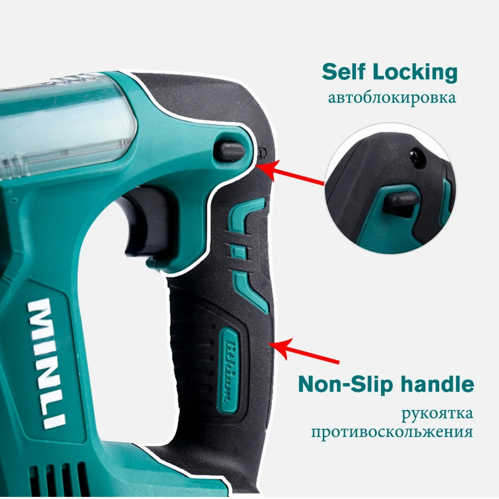 

21V Cordless Jig Saw Portable Multi-Function Electric Saw Blades Metal Woodworking Jigsaw Power Tools with Li-Ion Battery