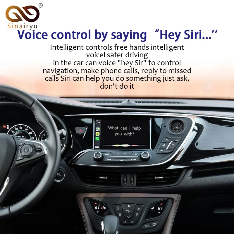 Sinairyu беспроводной Apple Carplay для Buick Regal/La crosse/Verano/Envision 2014-2018 Android авто зеркало в форме