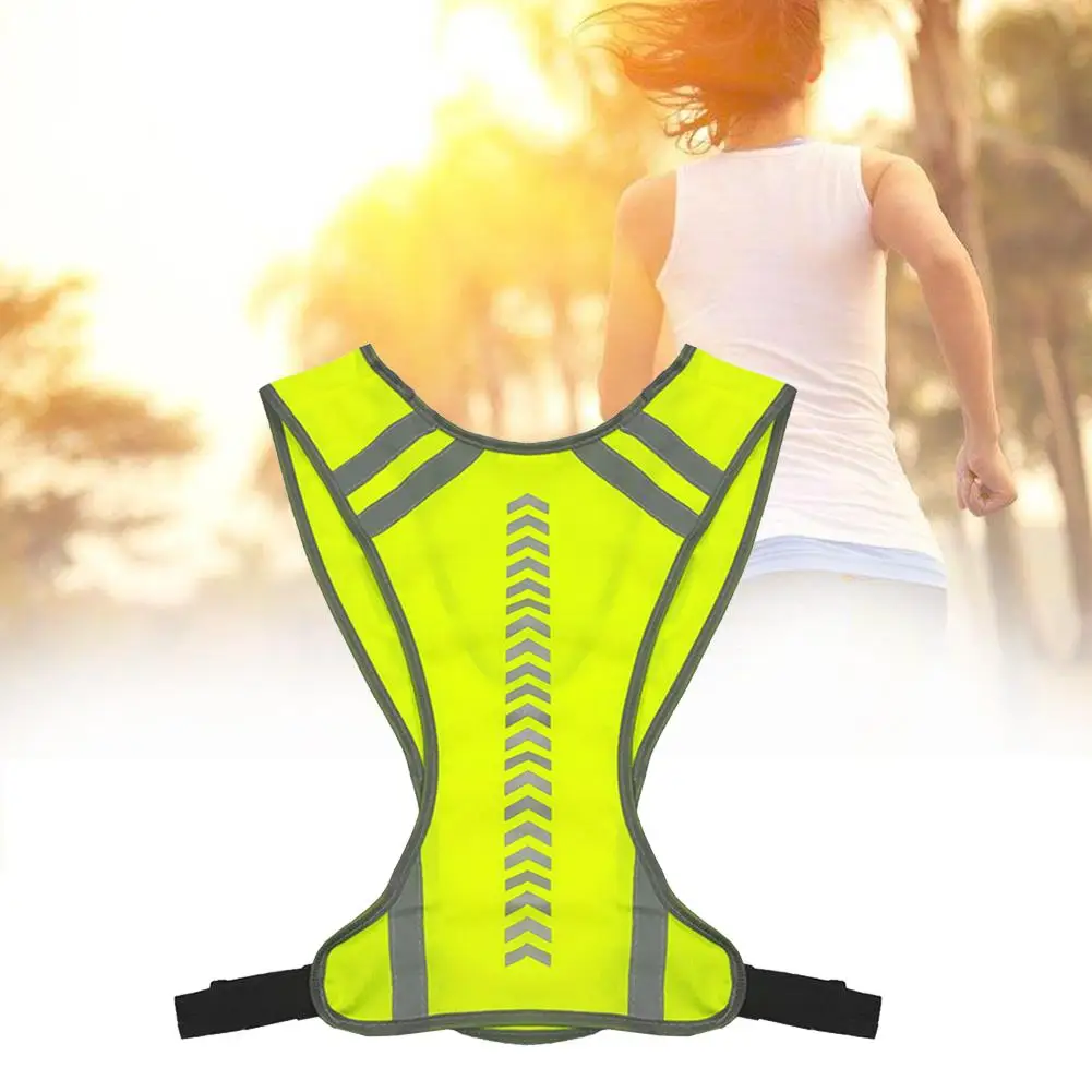 

Outdoor Night Riding Running Reflective Vest Safety Security Sports Vest Night Bicycle Cycling Riding Jogging Vest Guiding Light